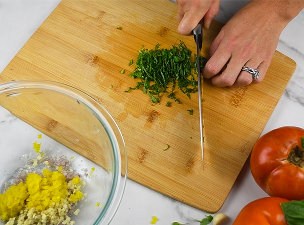 Marinated Tomato Sandwich - Step 1